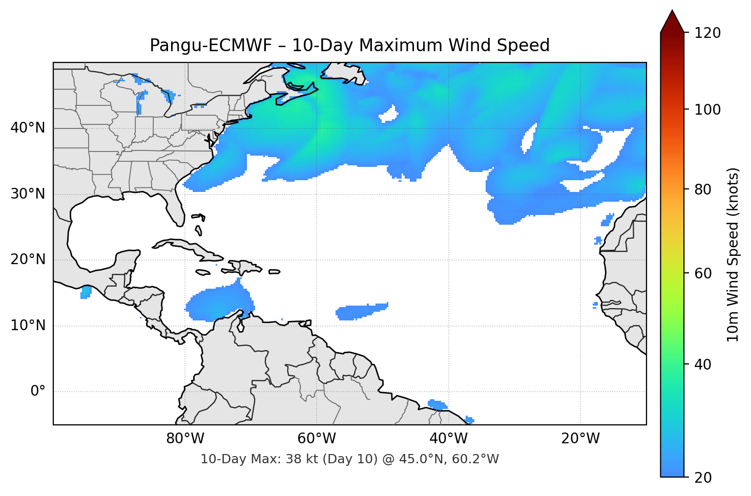 Pangu-ECMWF 10-Day Max