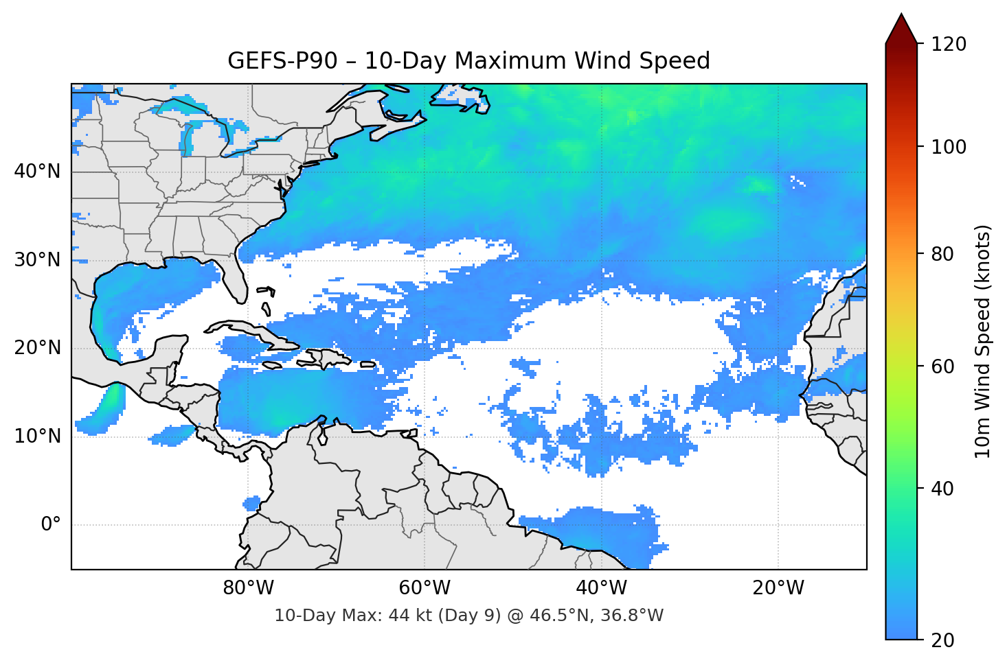 GEFS-P90 10-Day Max