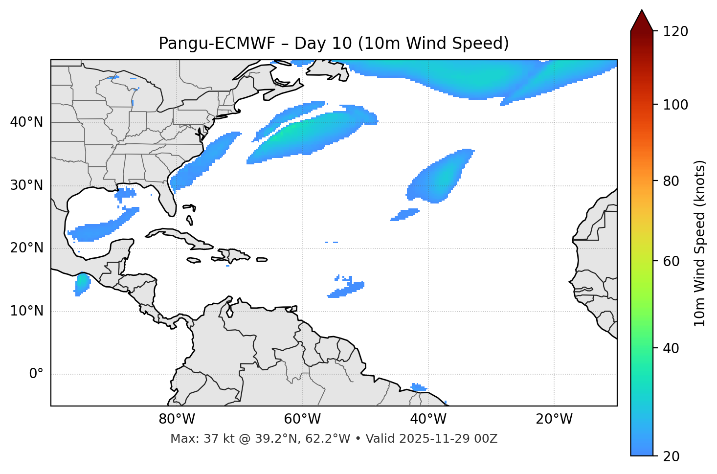 Pangu-ECMWF - Day 10