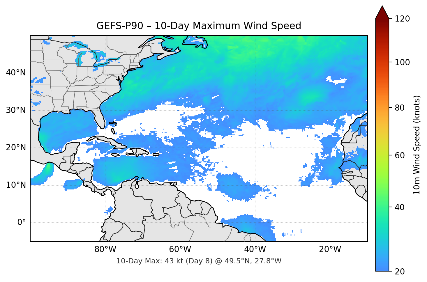 GEFS-P90 10-Day Max