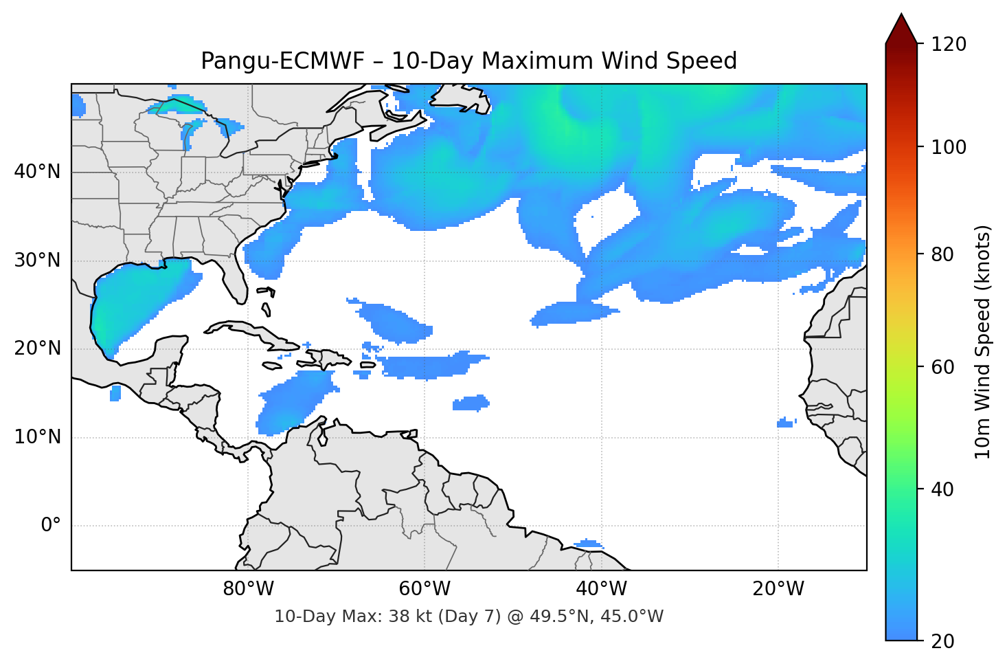 Pangu-ECMWF 10-Day Max