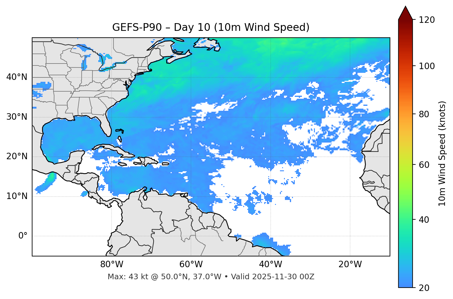 GEFS-P90 - Day 10