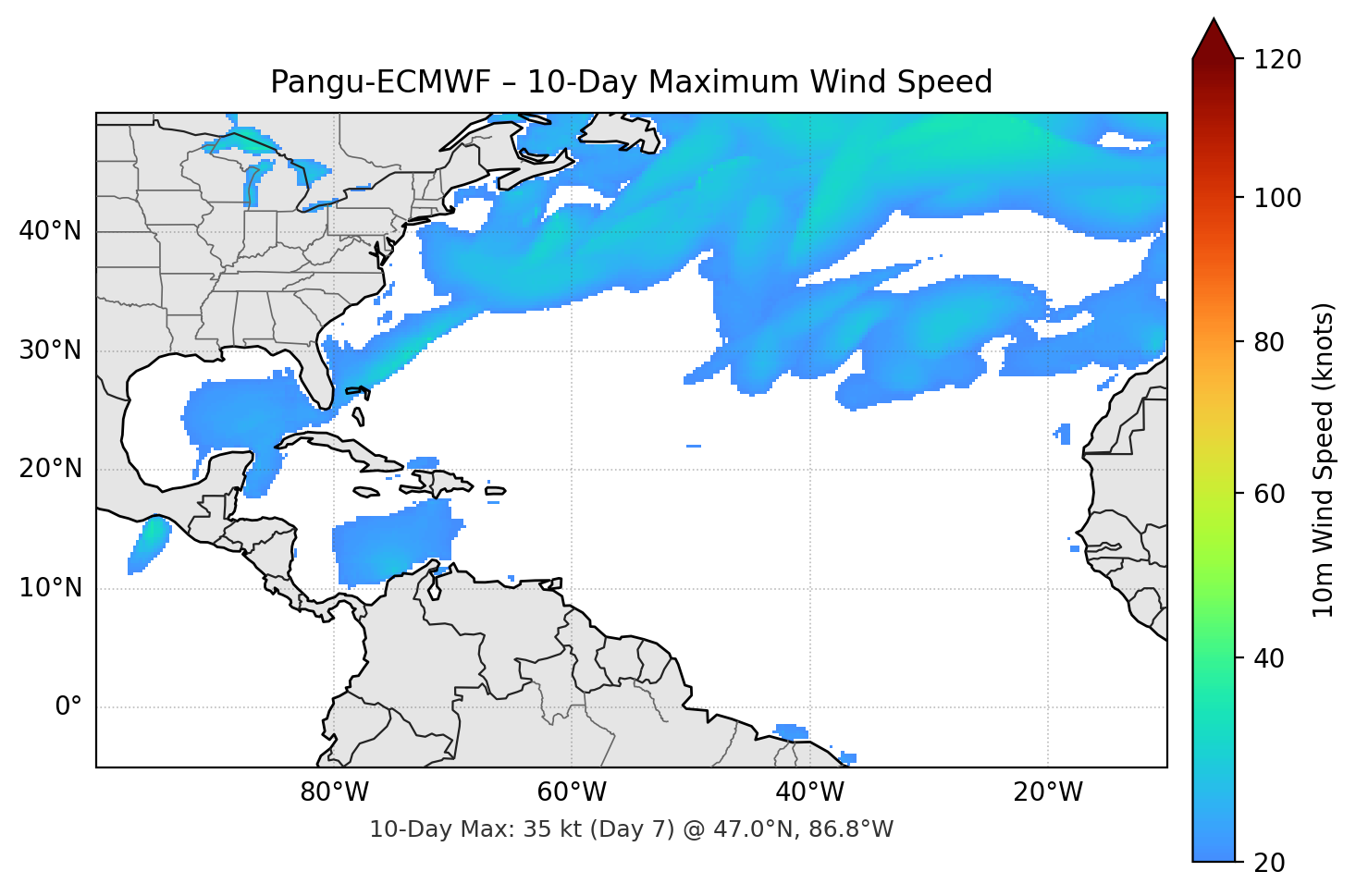 Pangu-ECMWF 10-Day Max