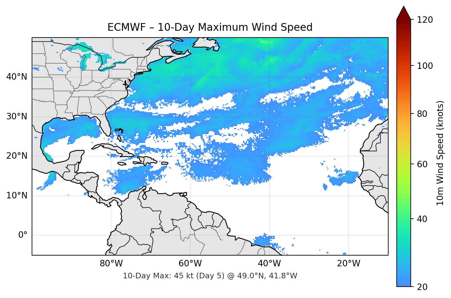 ECMWF 10-Day Max
