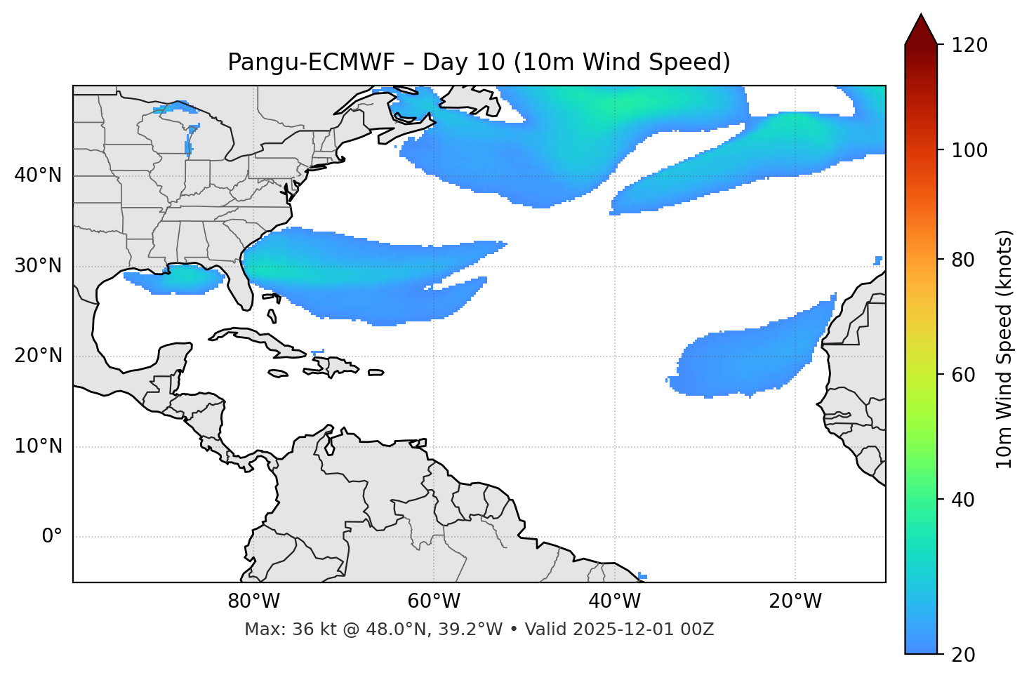 Pangu-ECMWF - Day 10