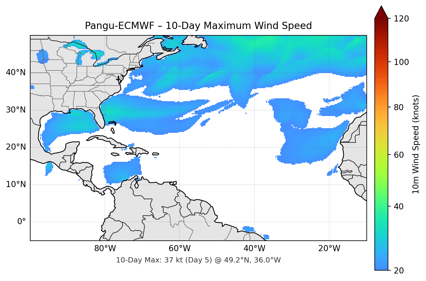 Pangu-ECMWF 10-Day Max