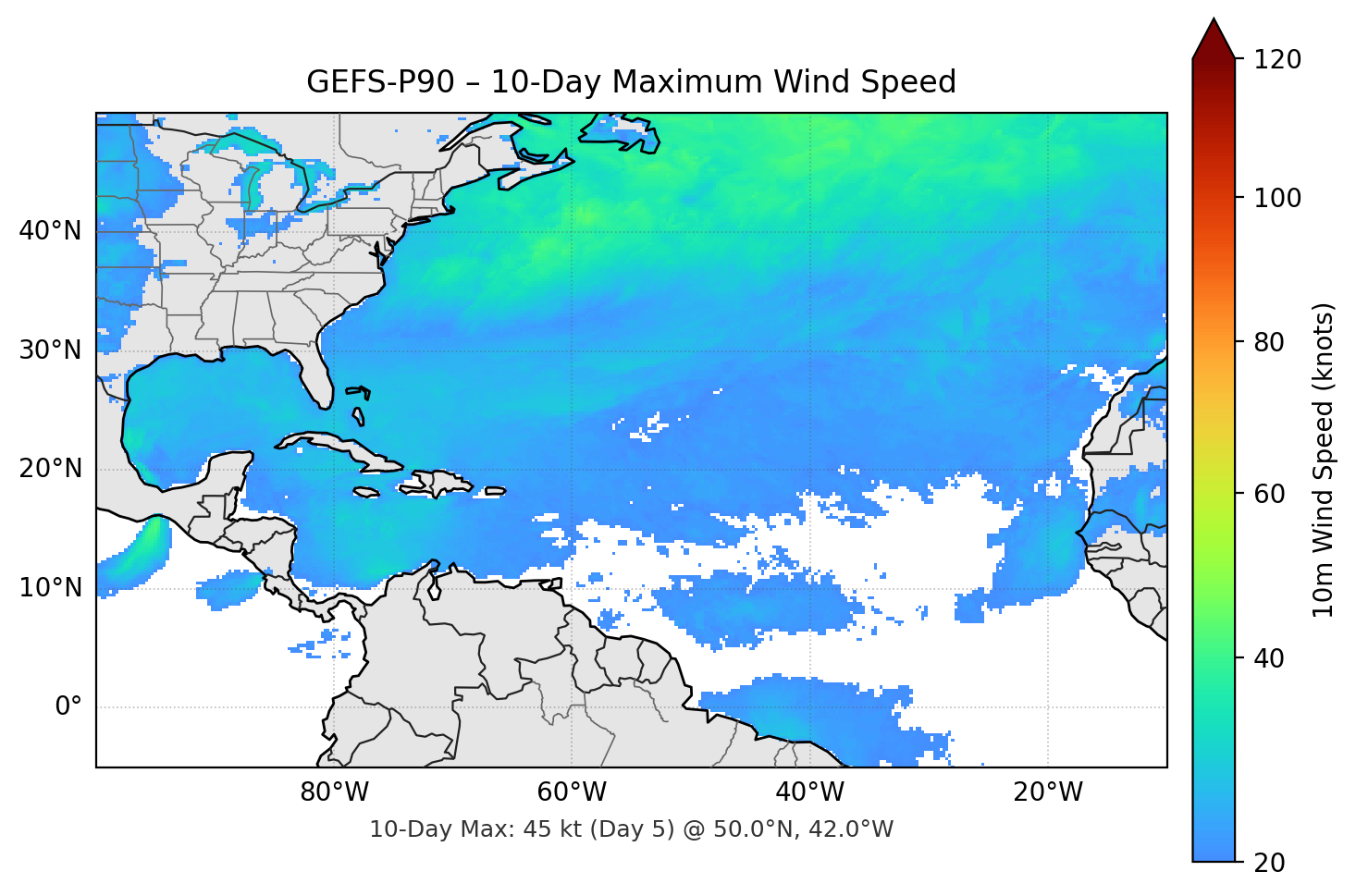 GEFS-P90 10-Day Max