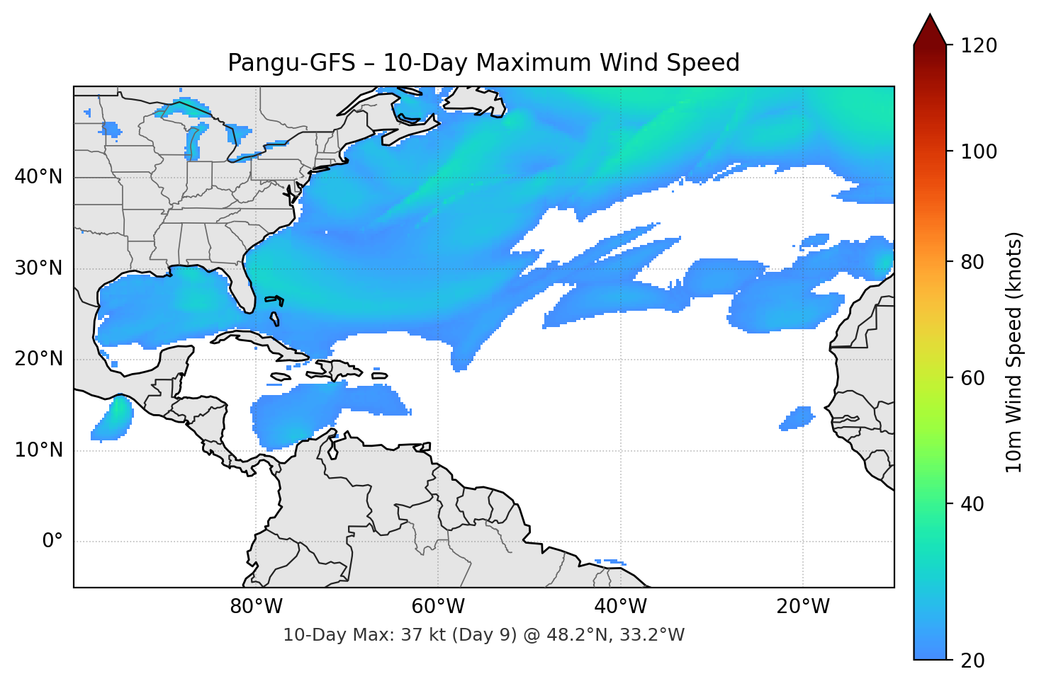 Pangu-GFS 10-Day Max
