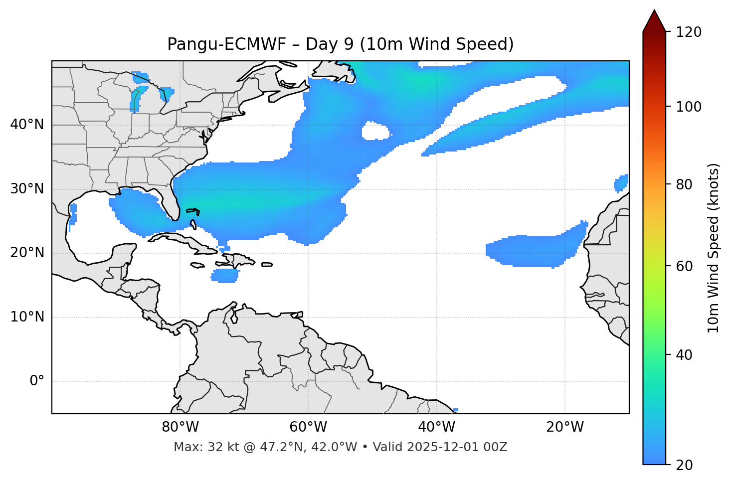Pangu-ECMWF - Day 09