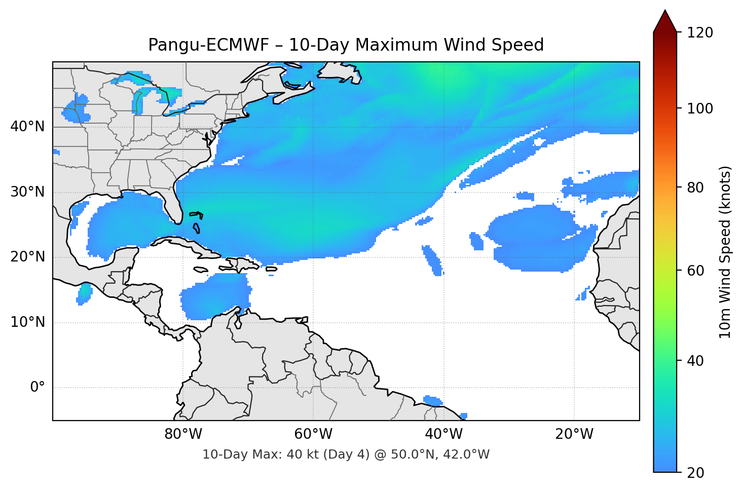 Pangu-ECMWF 10-Day Max