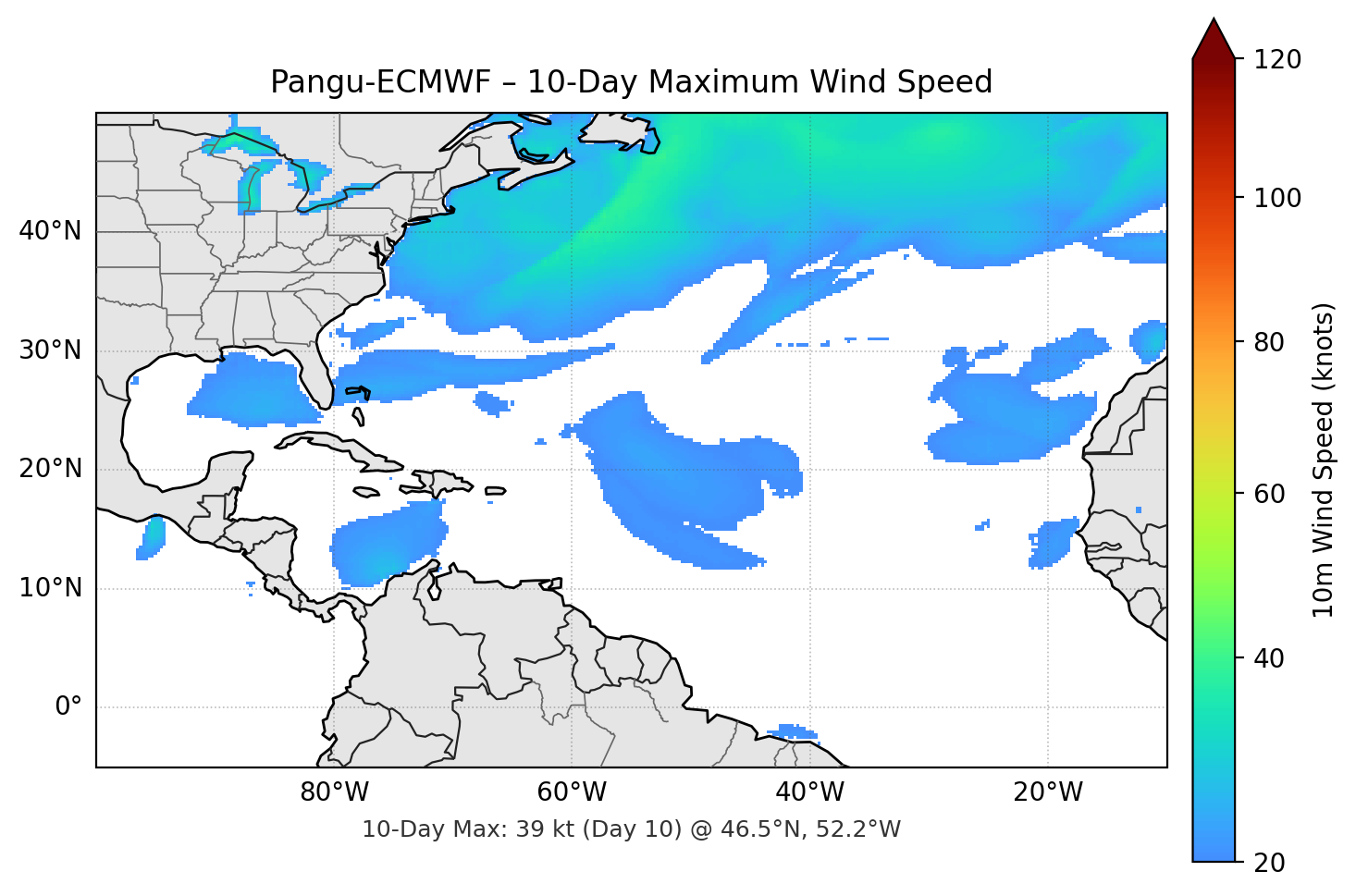 Pangu-ECMWF 10-Day Max
