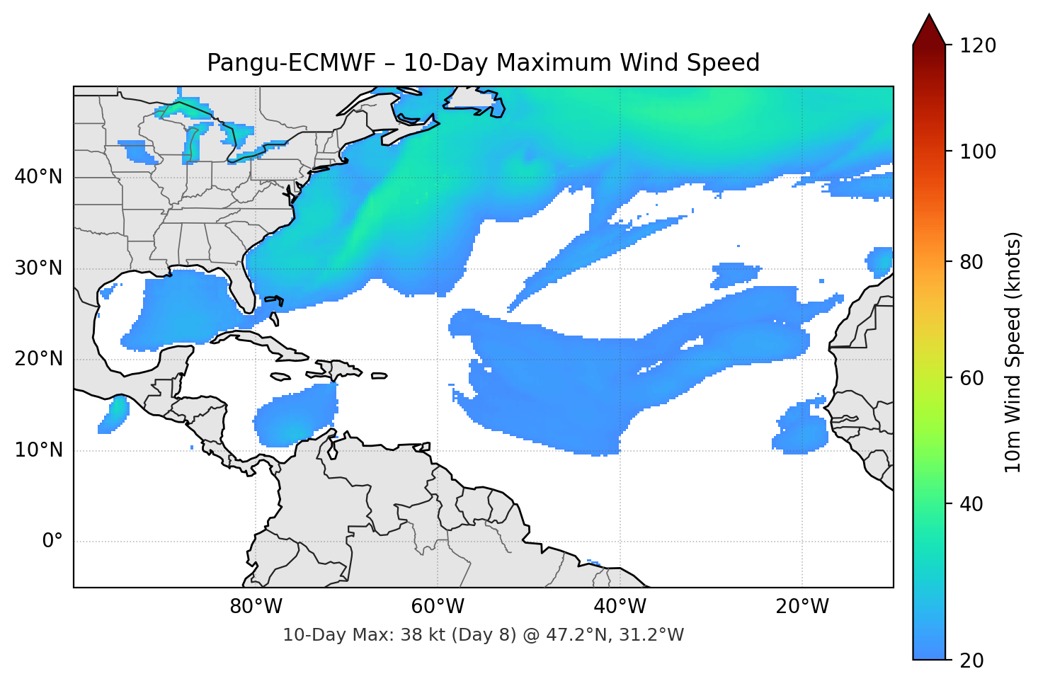 Pangu-ECMWF 10-Day Max