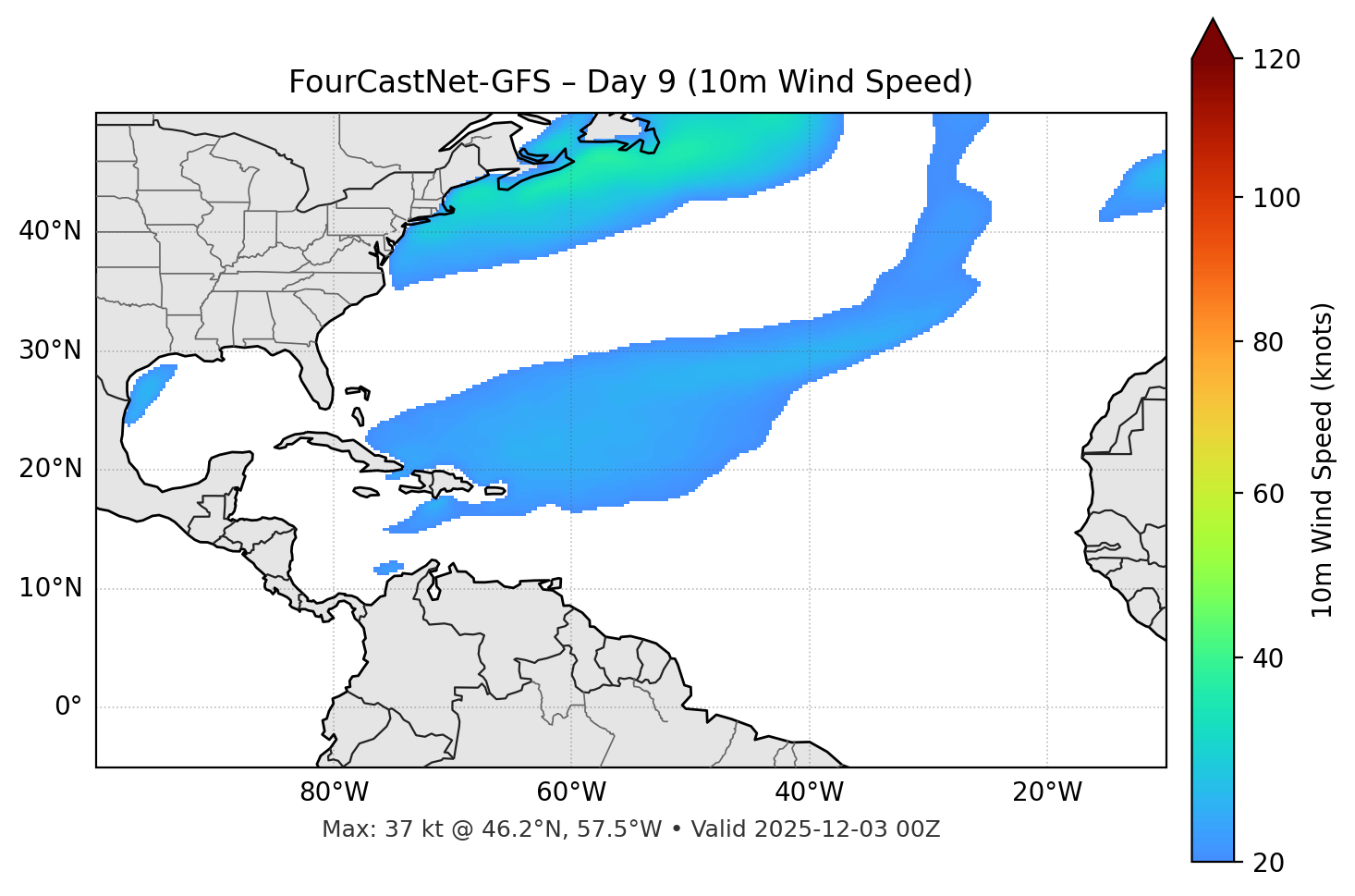 FourCastNet-GFS - Day 09
