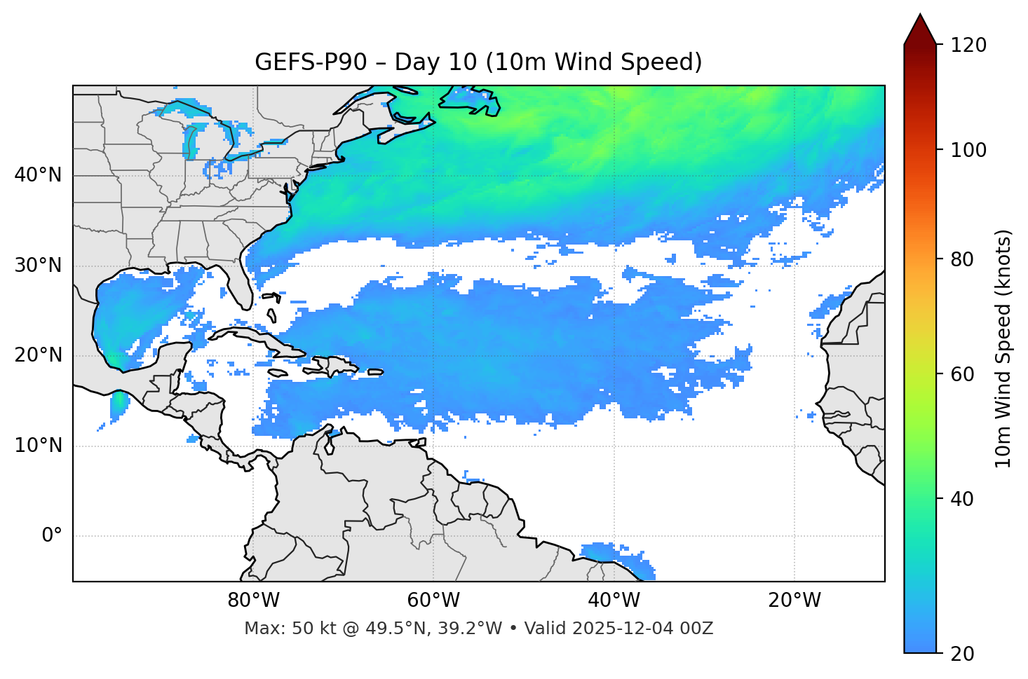 GEFS-P90 - Day 10