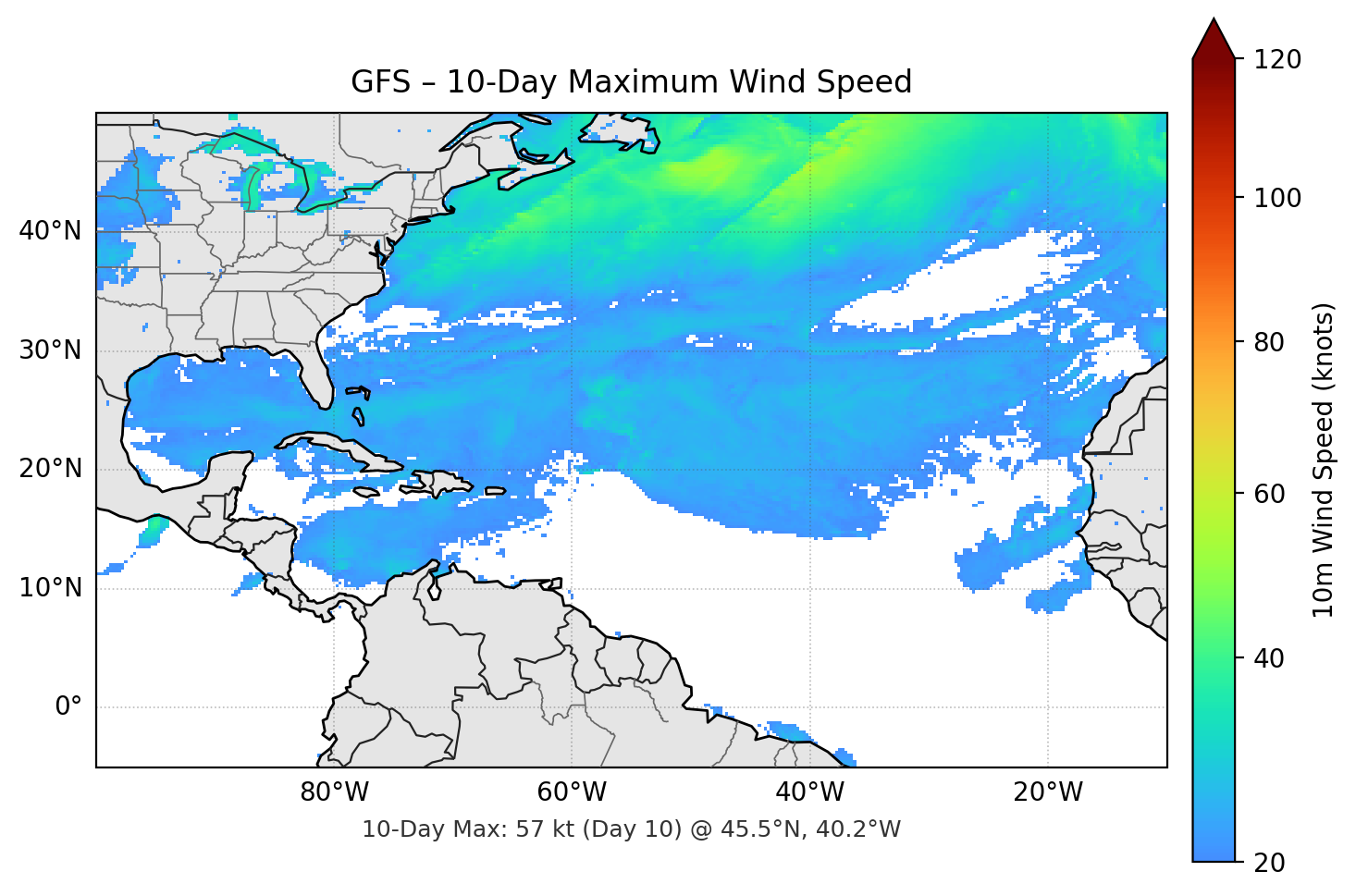 GFS 10-Day Max