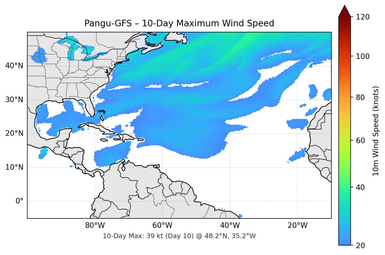 Pangu-GFS 10-Day Max