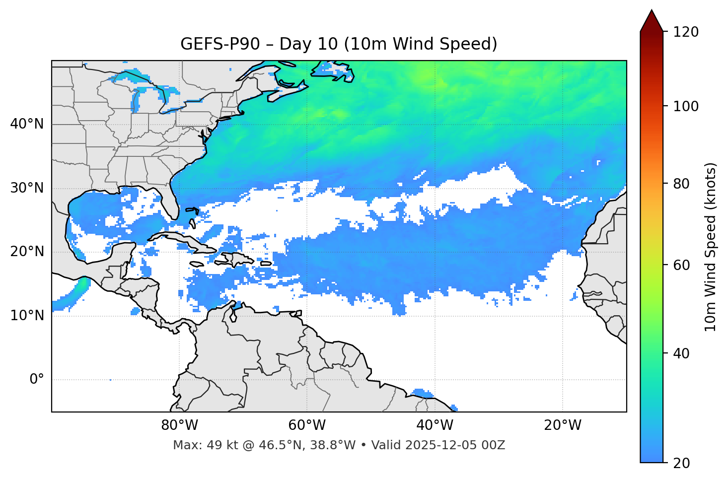 GEFS-P90 - Day 10