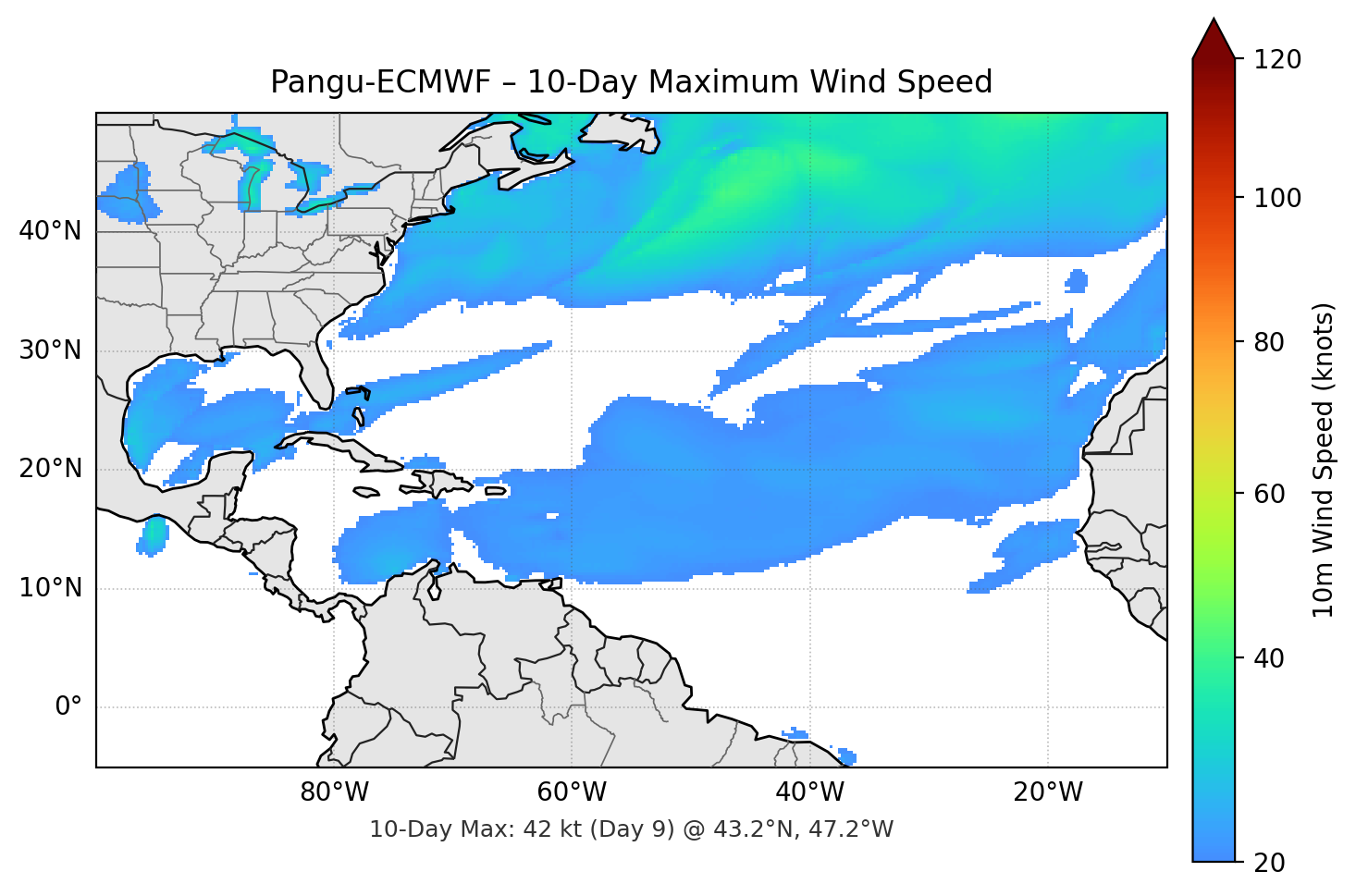 Pangu-ECMWF 10-Day Max