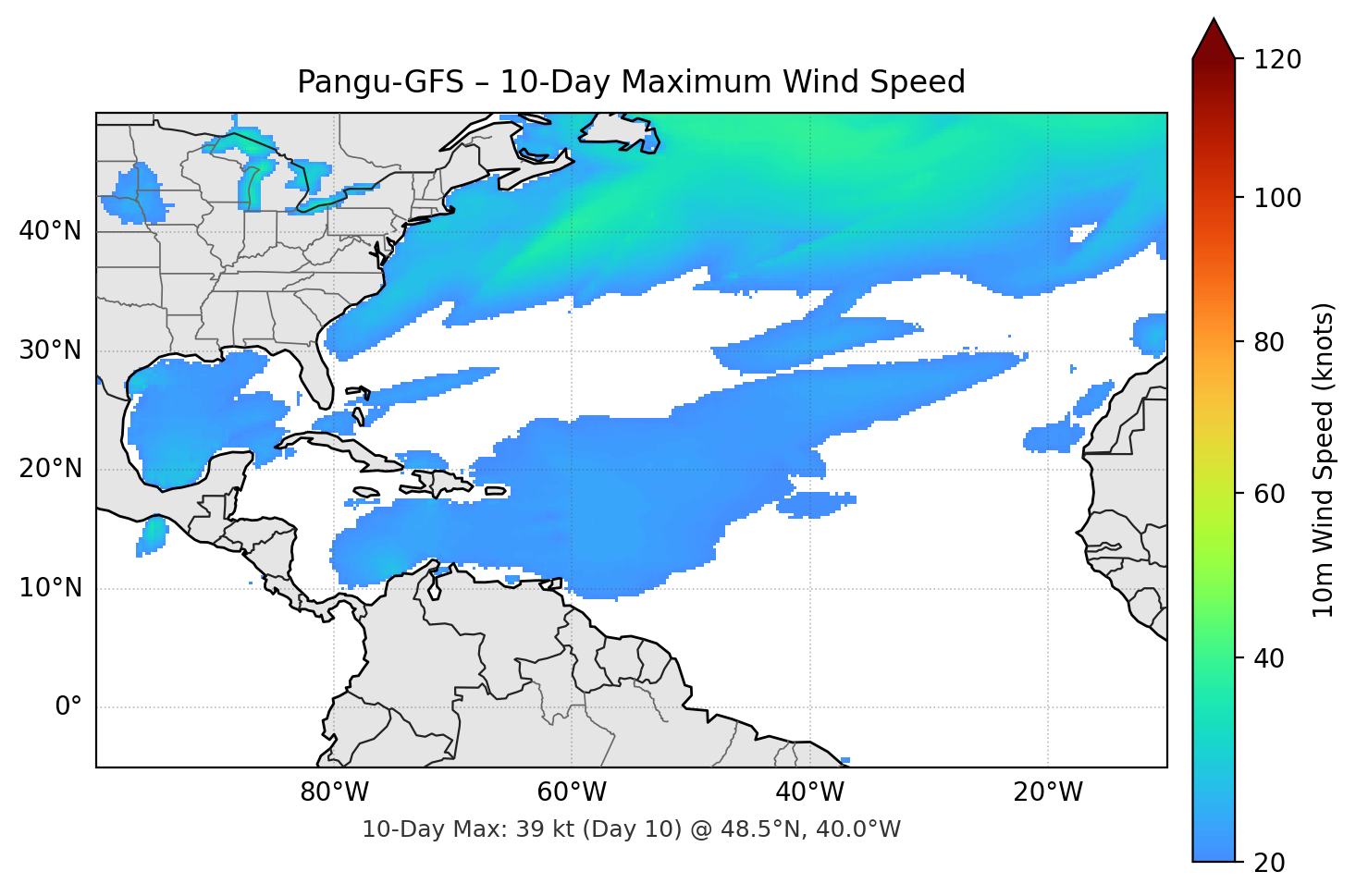 Pangu-GFS 10-Day Max