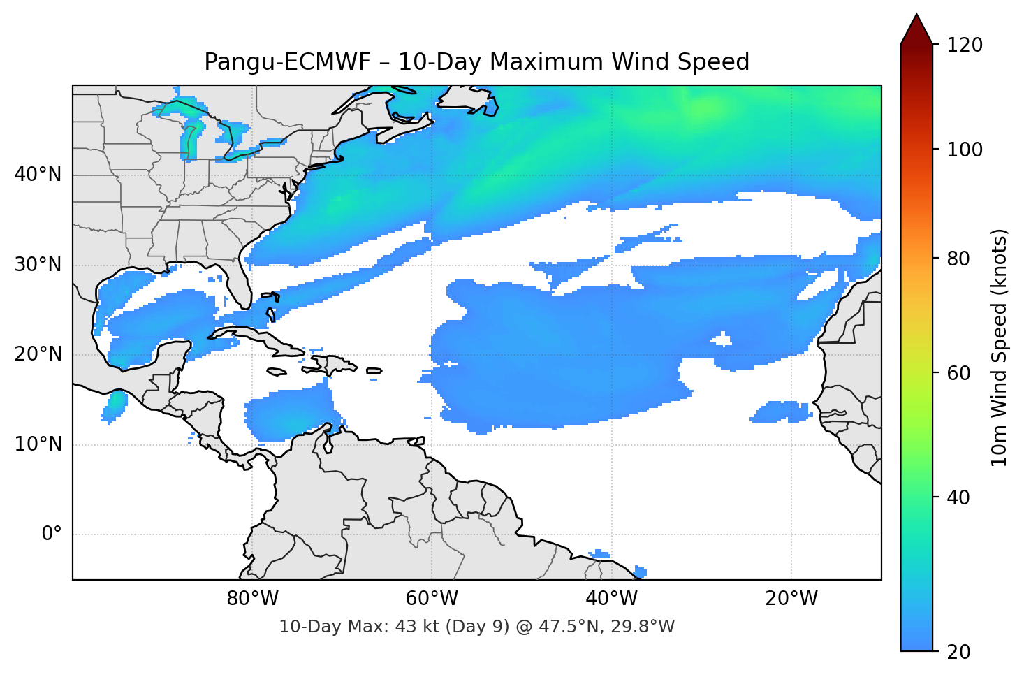 Pangu-ECMWF 10-Day Max