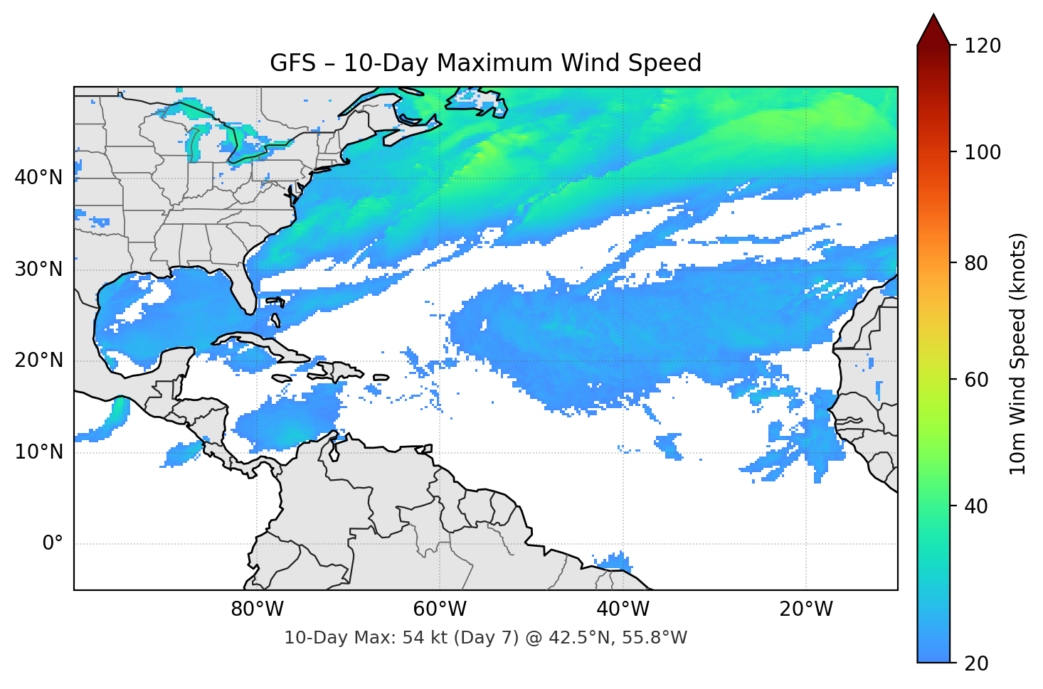 GFS 10-Day Max