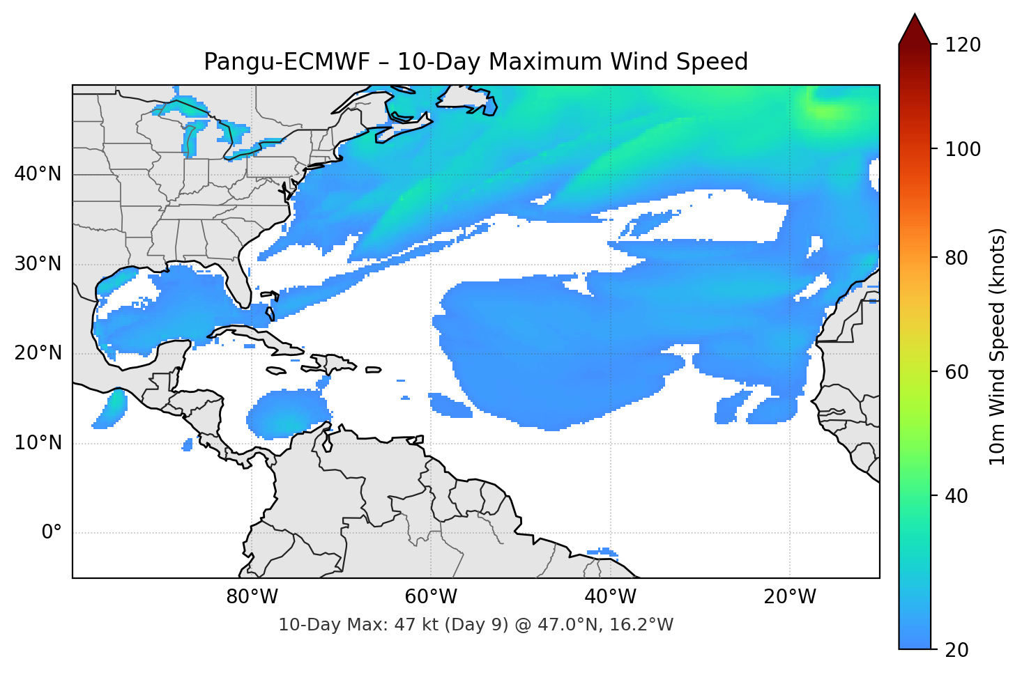 Pangu-ECMWF 10-Day Max