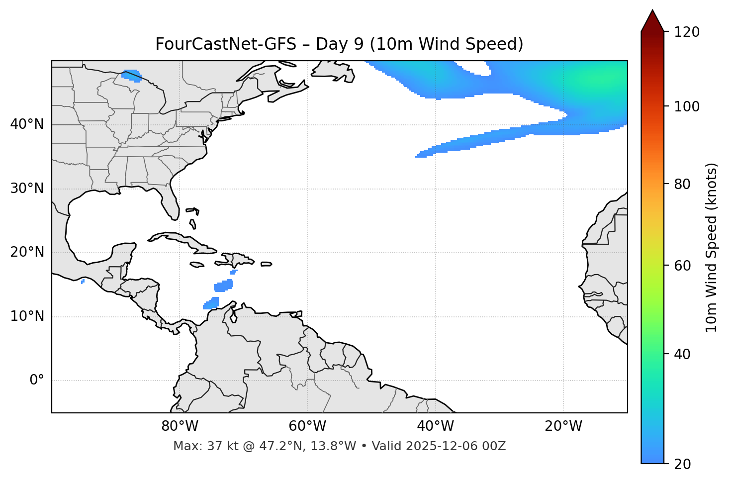 FourCastNet-GFS - Day 09