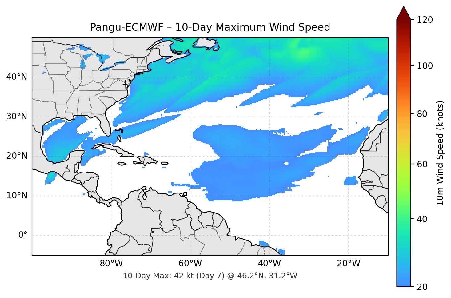 Pangu-ECMWF 10-Day Max
