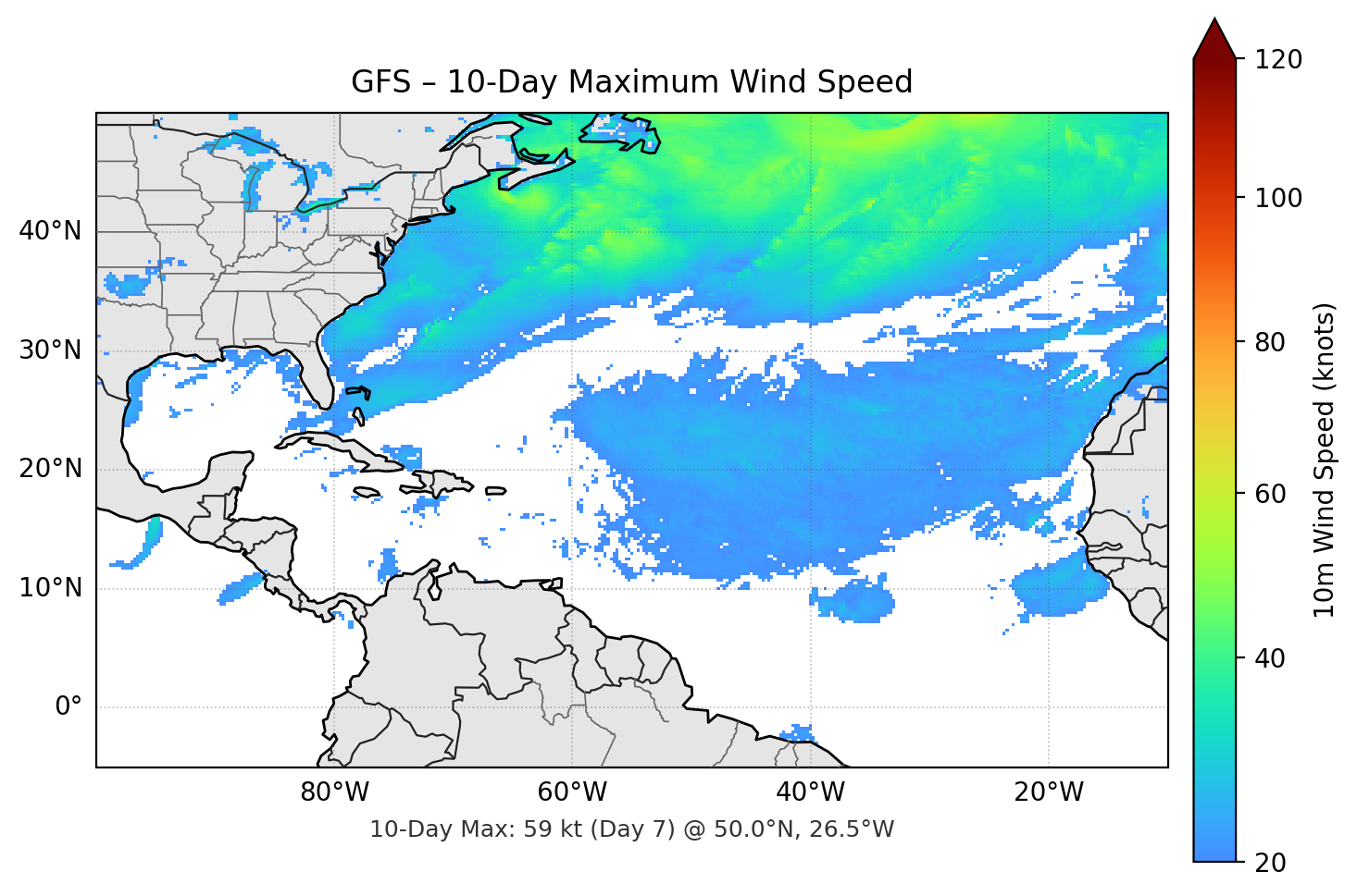 GFS 10-Day Max
