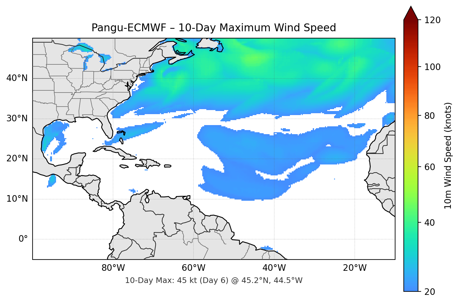Pangu-ECMWF 10-Day Max