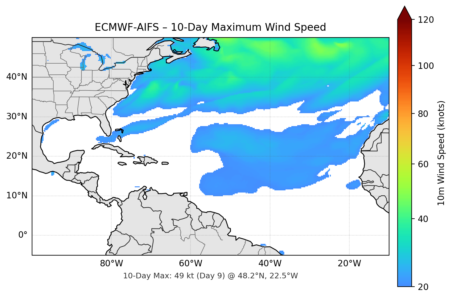 ECMWF-AIFS 10-Day Max
