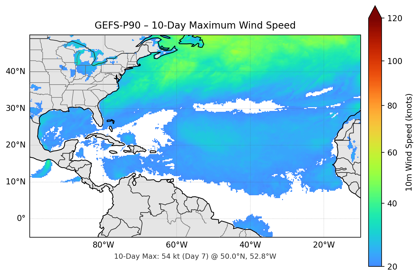 GEFS-P90 10-Day Max