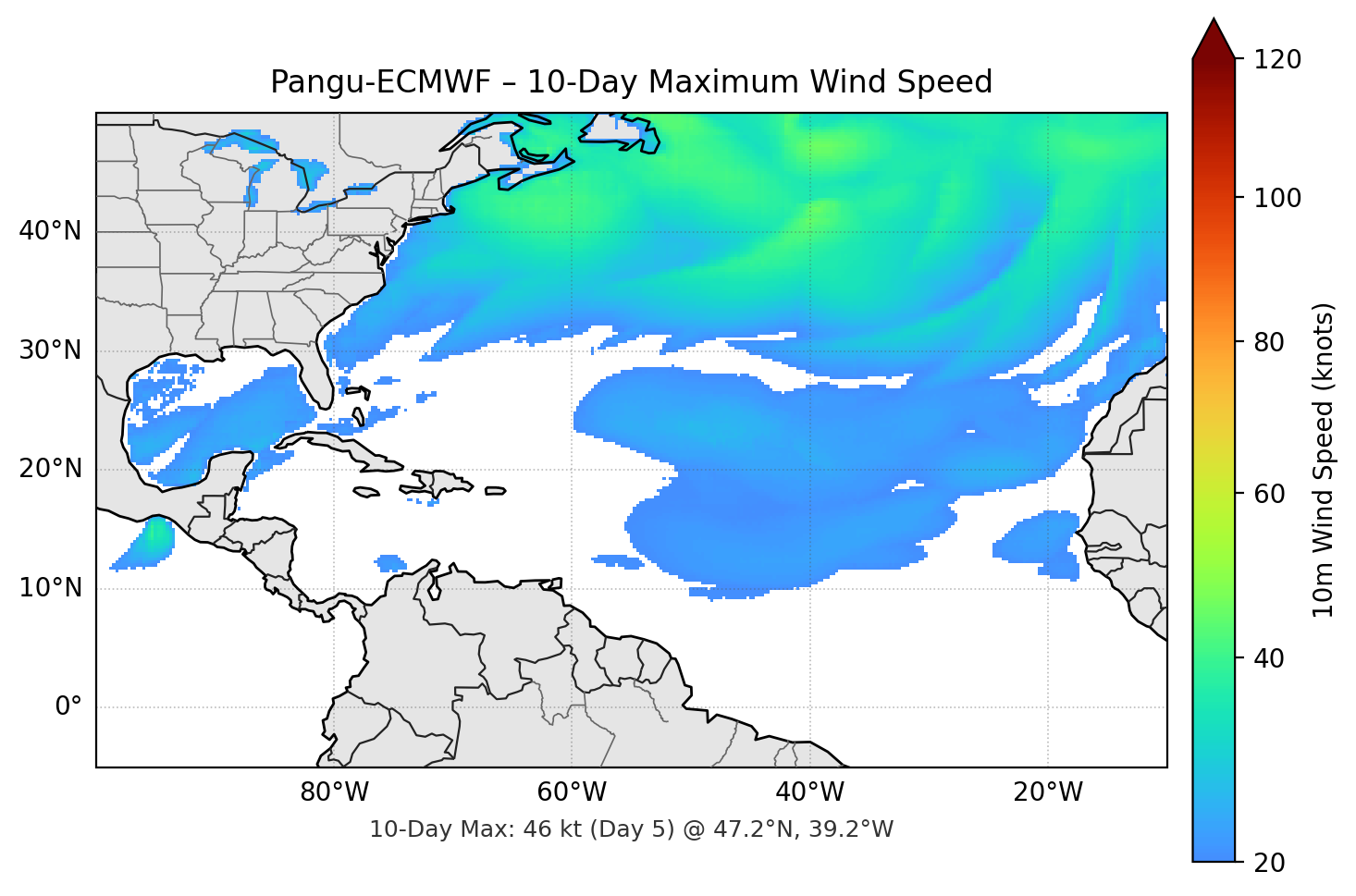 Pangu-ECMWF 10-Day Max