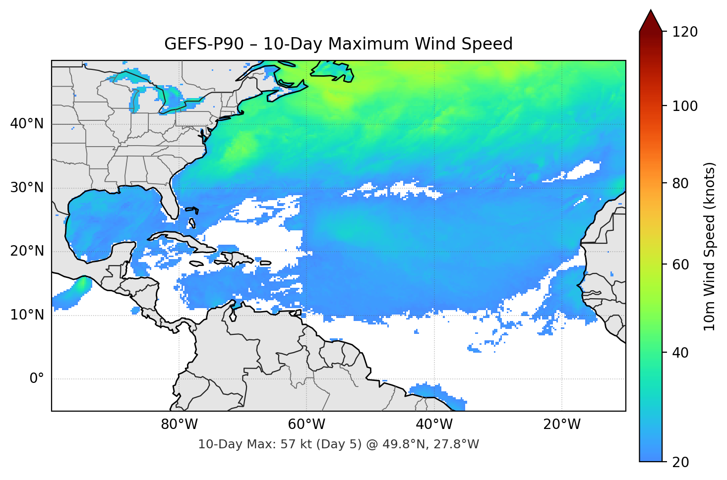 GEFS-P90 10-Day Max