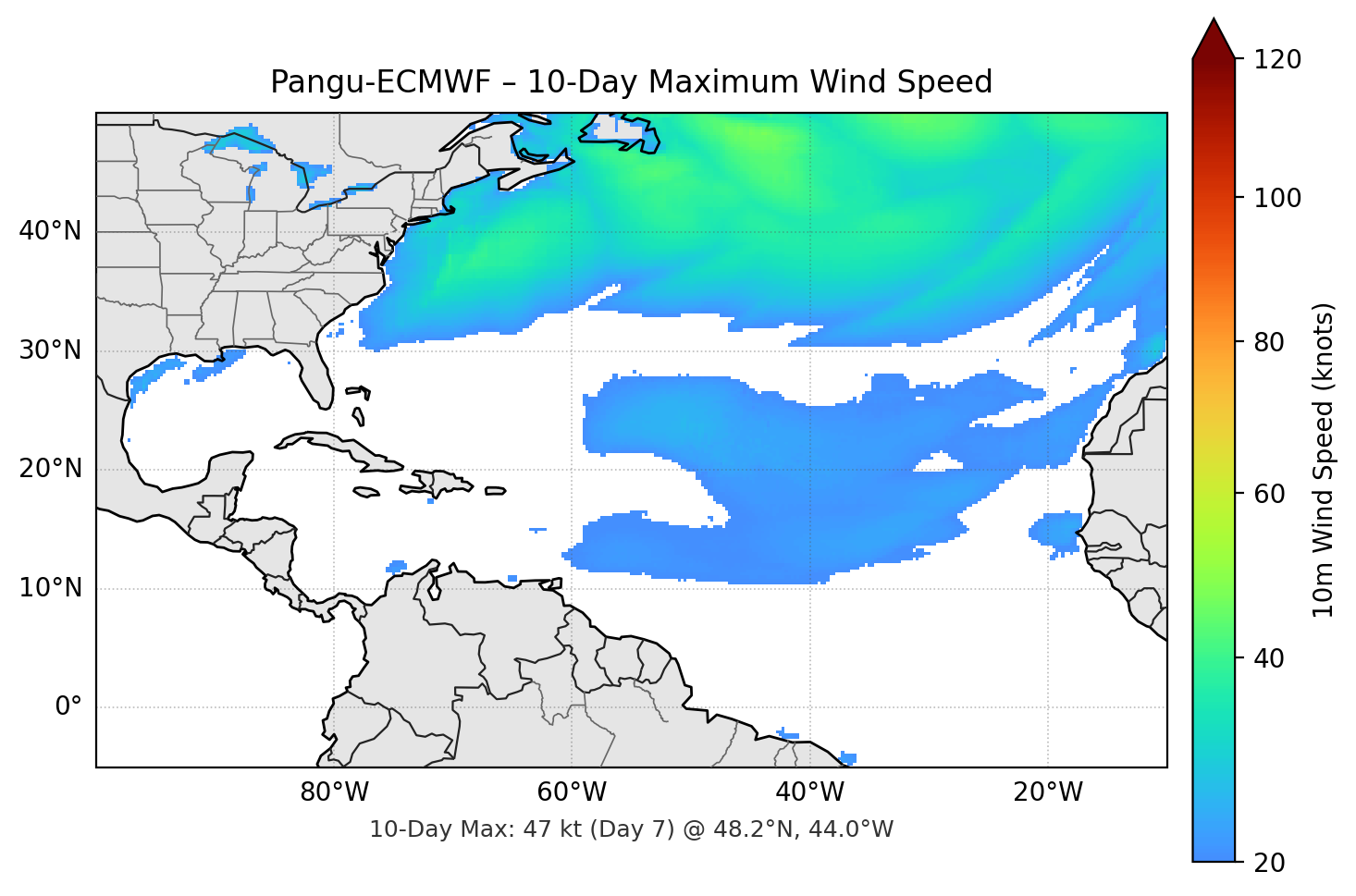 Pangu-ECMWF 10-Day Max