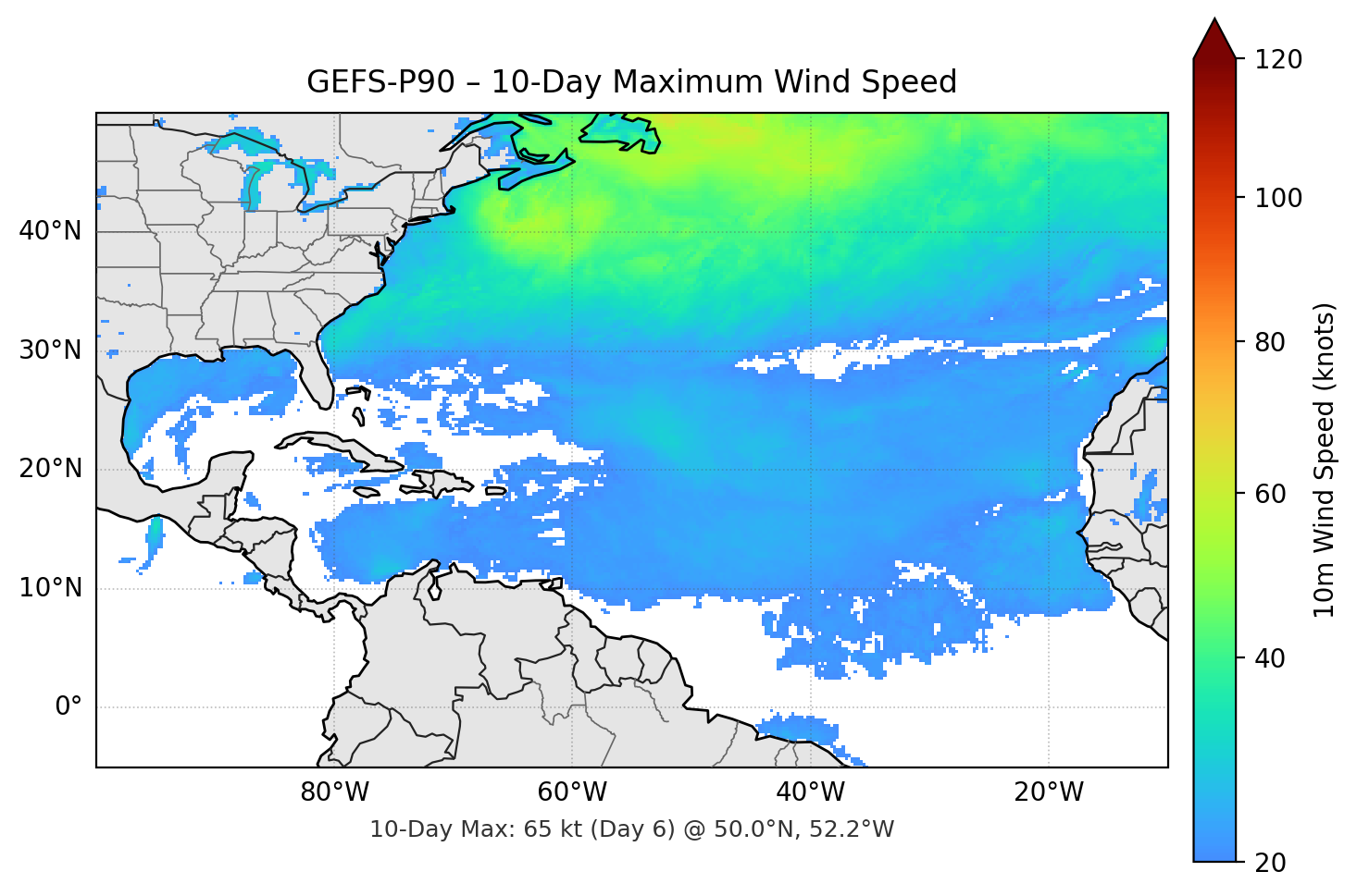 GEFS-P90 10-Day Max