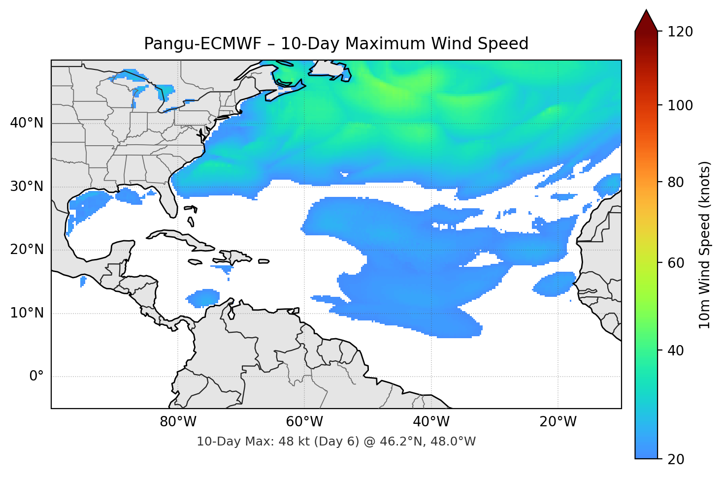 Pangu-ECMWF 10-Day Max