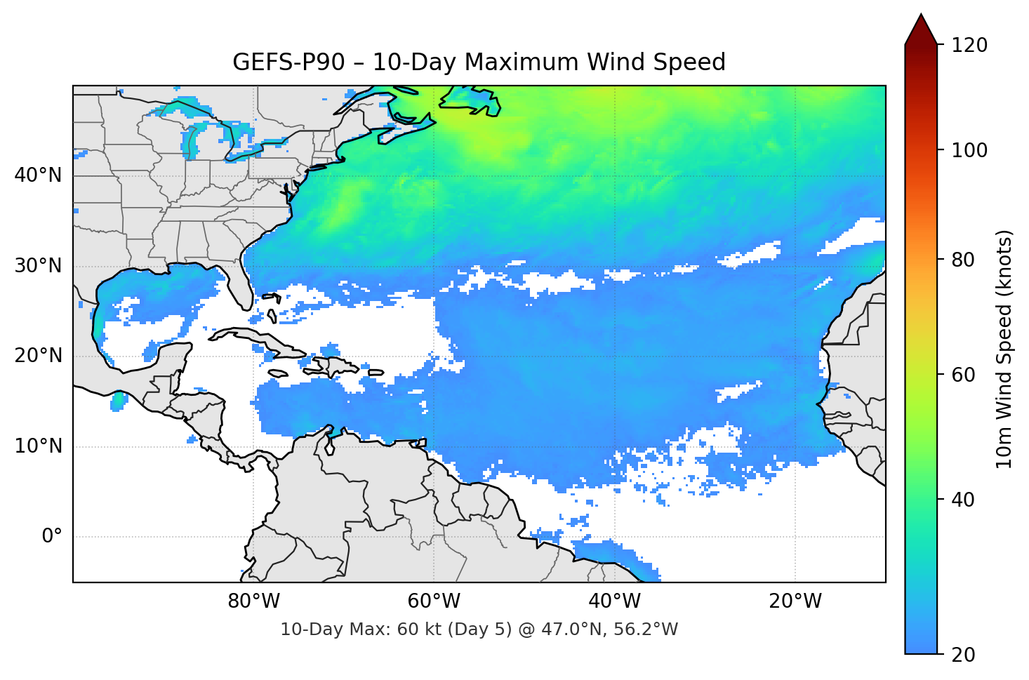 GEFS-P90 10-Day Max