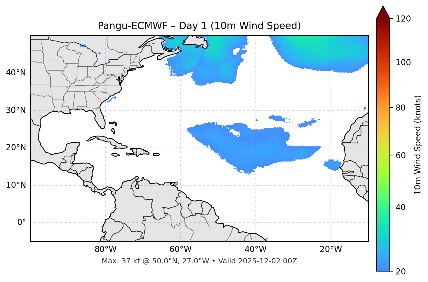 Pangu-ECMWF - Day 01