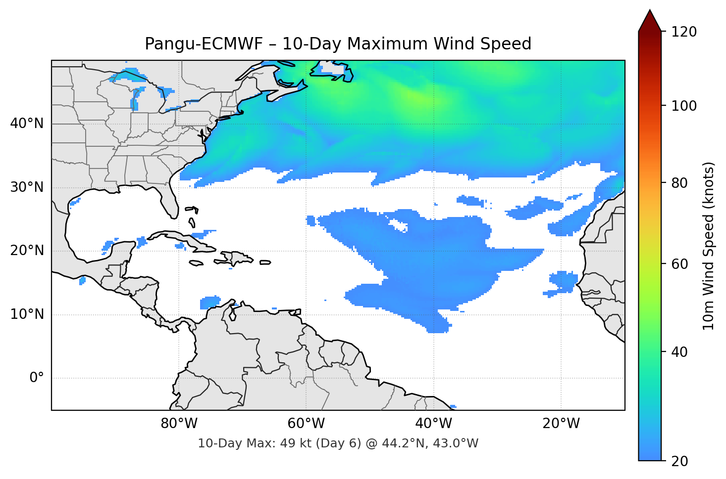 Pangu-ECMWF 10-Day Max