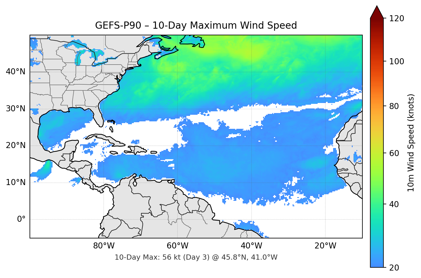 GEFS-P90 10-Day Max