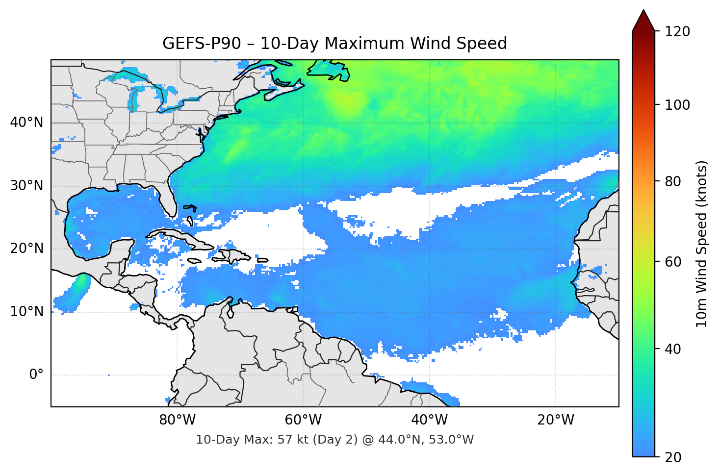 GEFS-P90 10-Day Max