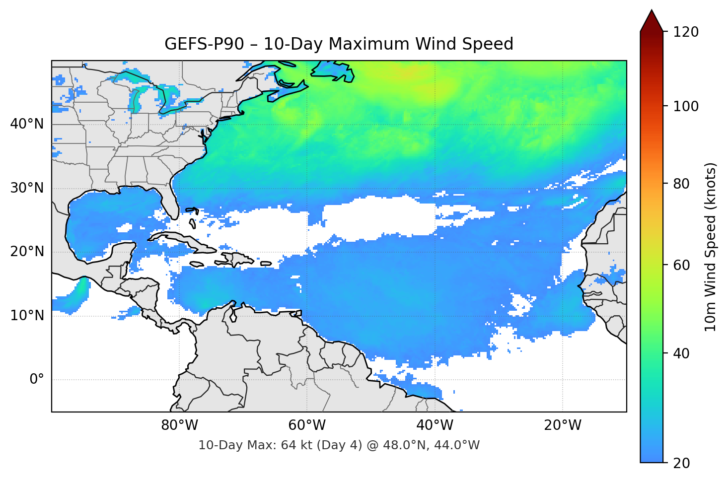 GEFS-P90 10-Day Max