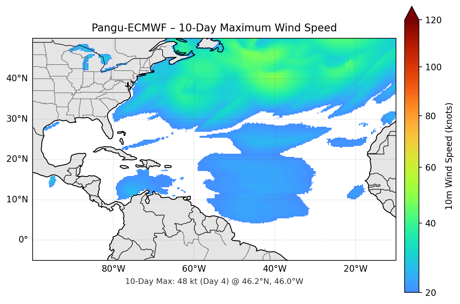 Pangu-ECMWF 10-Day Max
