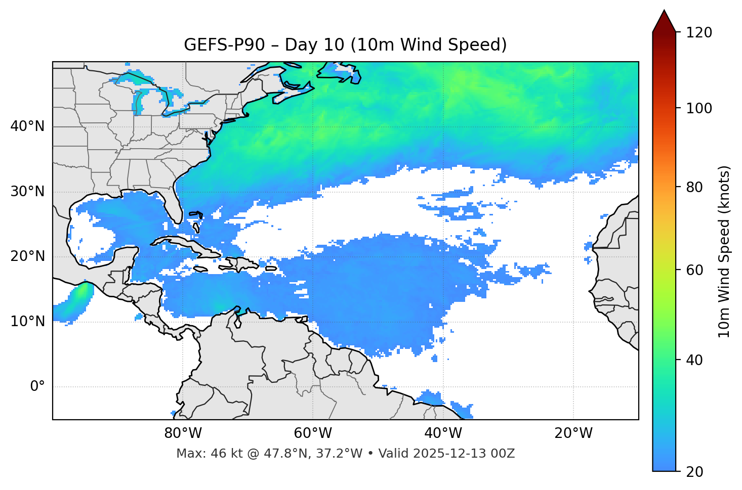 GEFS-P90 - Day 10