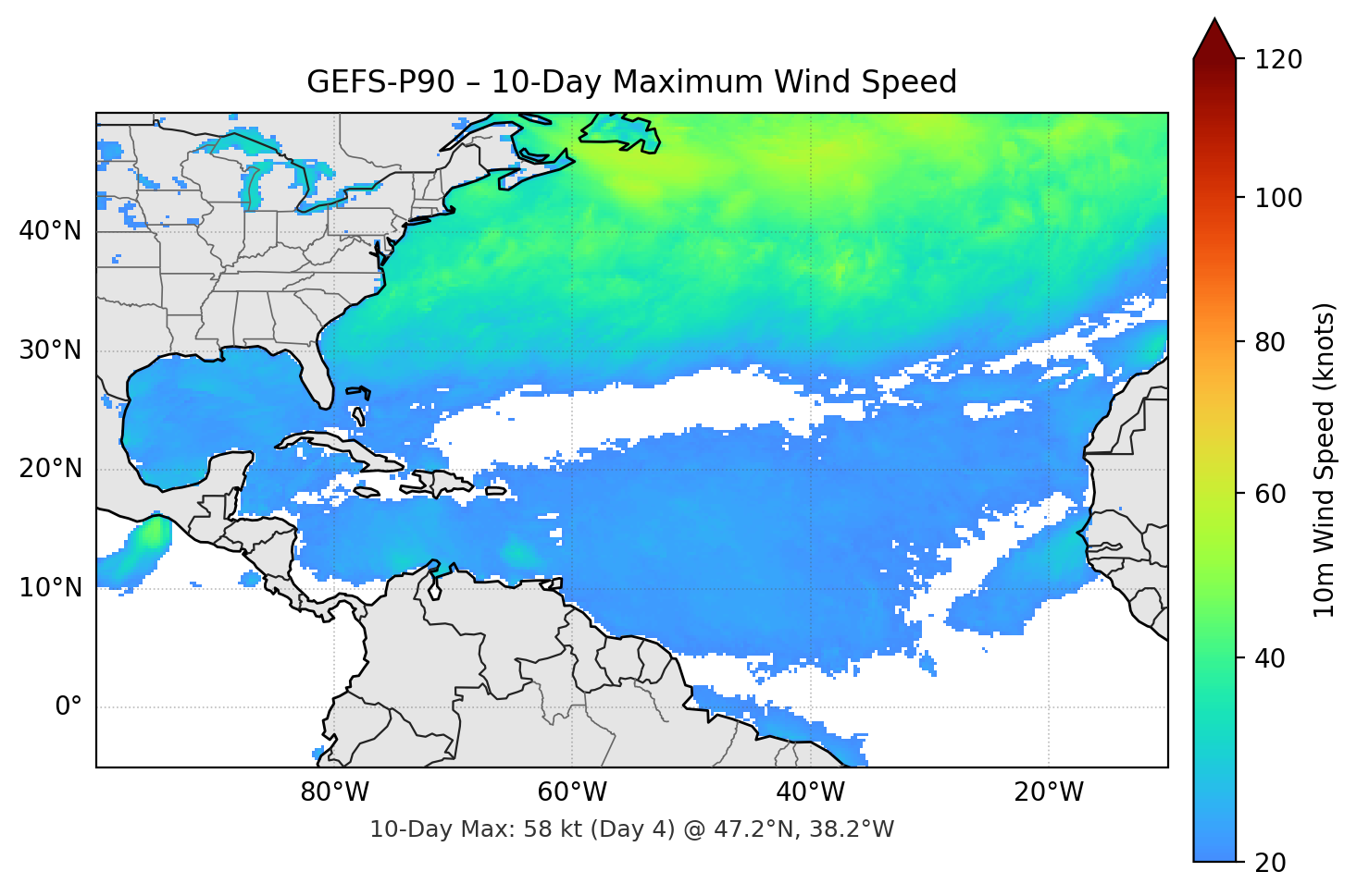 GEFS-P90 10-Day Max