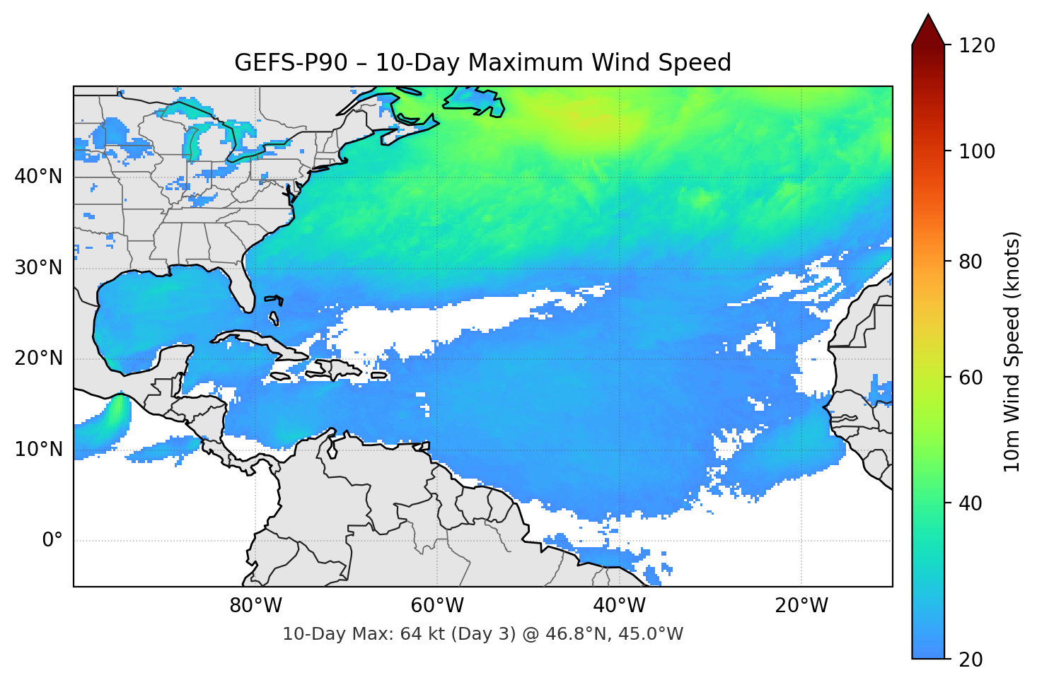 GEFS-P90 10-Day Max