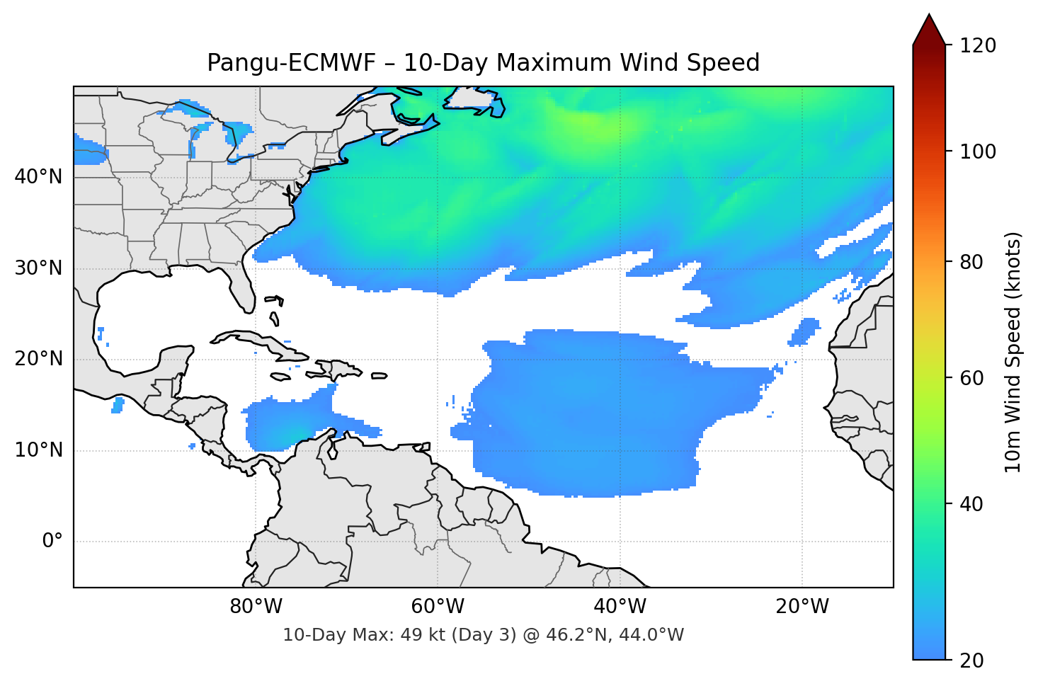Pangu-ECMWF 10-Day Max