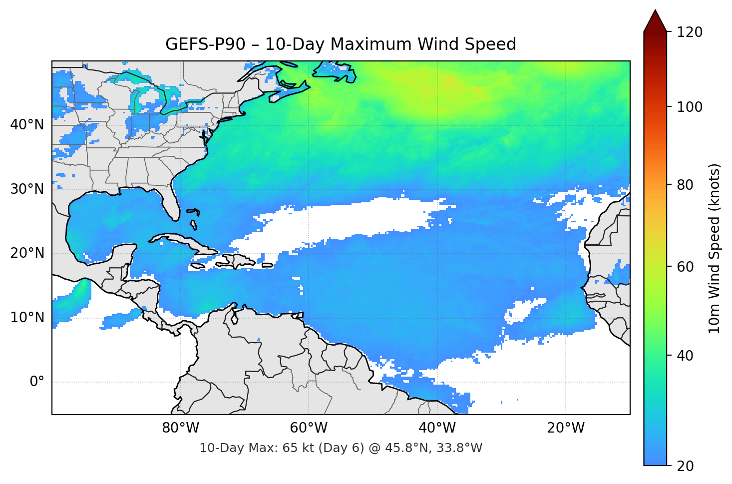 GEFS-P90 10-Day Max