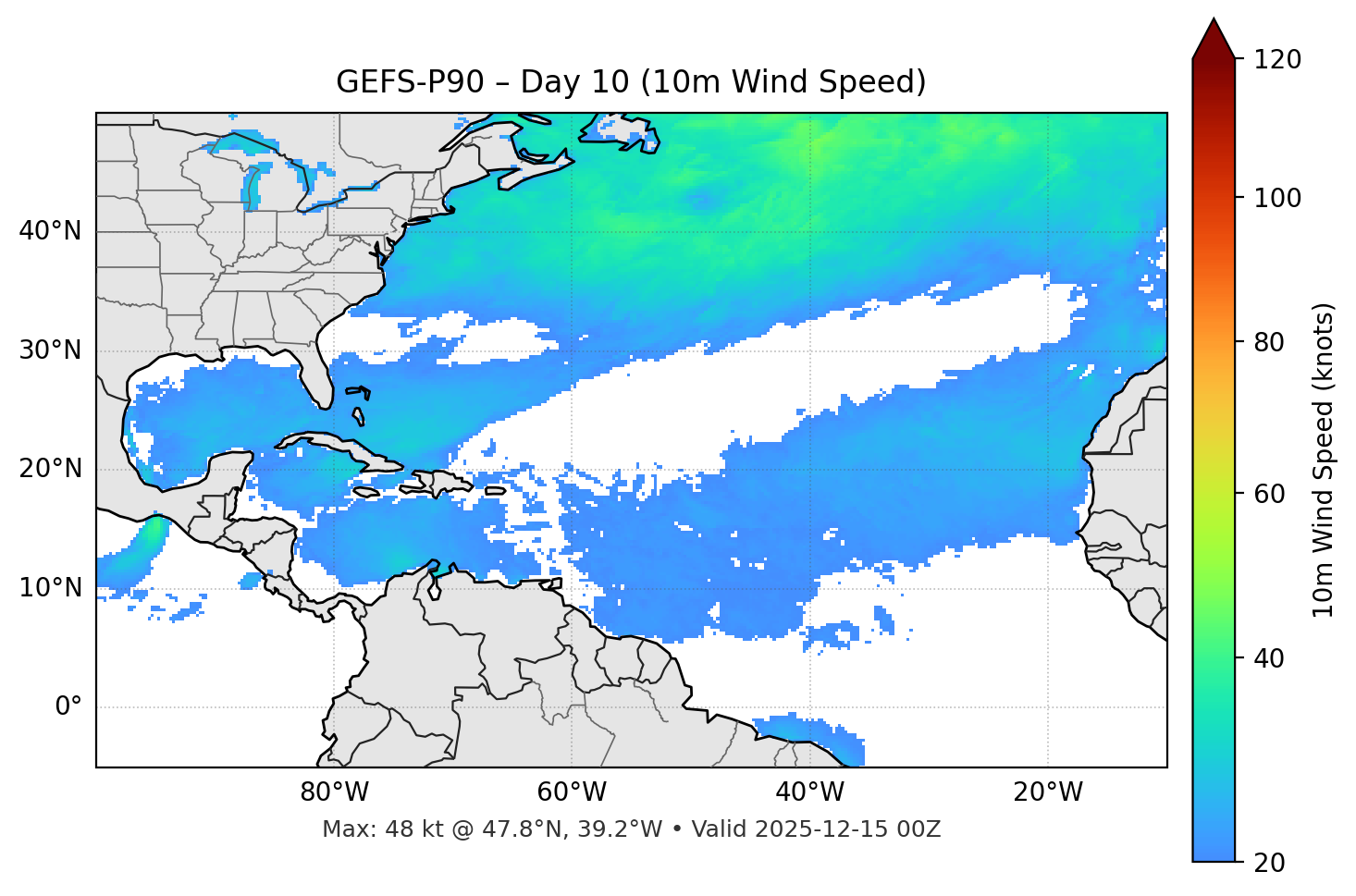 GEFS-P90 - Day 10